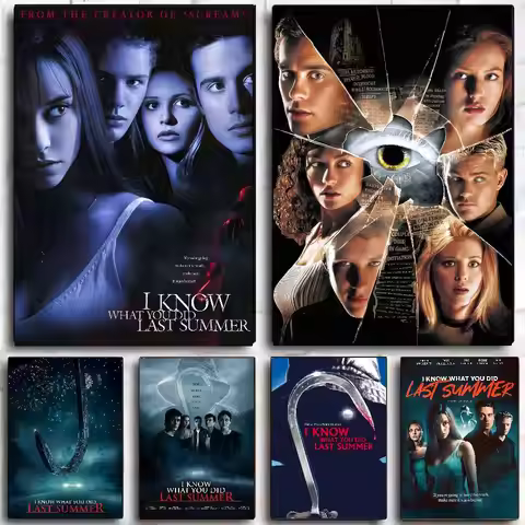 I Know What You Did Last Summer Poster Self-adhesive Art Waterproof Paper Sticker Coffee House Bar D