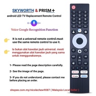 Compatible Prism+ / Skyworth / AOC smart android LED TV Replacement Remote Control 55G22 ( Voice )