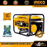 INGCO Gasoline Generator 2500W / 2.5 KVA GE25005-5P FREE TOOLSET