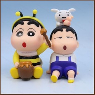 ST3 Crayon Shin-chan Nohara Shinnosuke Sitting bee drinking soda Shin chan Action Figure Ornament TS