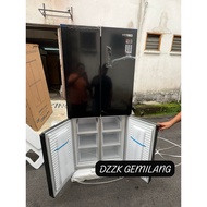 MEW 2025 - HITEC INVERTER 4 Doors Fridge HTR-F5884D Side by Side Multi Doors Refrigerator 480L Black