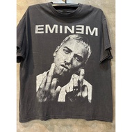 Eminem Eminem Eminem Portrait T-Shirt, Retro Hip-Hop Rap Street Style Handsome Short-Sleeved T-