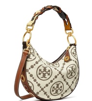 สวย ไม่เกลื่อน ไม่ซ๊ำ T MONOGRAM GROMMET MINI CRESCENT BAG 138885