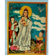 CROSS STITCH PICTURE OF DEWI QUAN YIN BUDHA NAGA kwan im