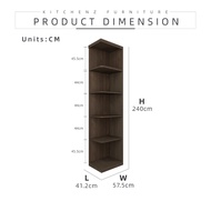 [FREE Shipping & FREE Installation] KitchenZ 5-Tier Multipurpose Side Cabinet Corner Shelves Wardrob