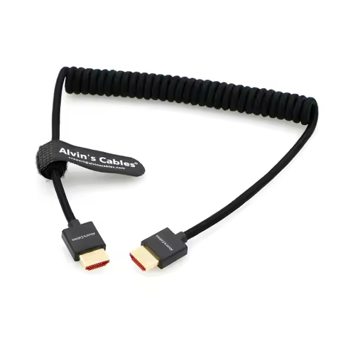 8K 2.1 Full HDMI Cable Z-CAM HDMI Coiled Cable for ATOMOS Ninja V BMPCC Panasonic S1H GH5 Sony A7S3 