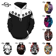 New Naruto Hoodie Akatsuki Jacket Top Men's Fashion Casual Zipper Sweatshirts Japanese Anime Hoodies
