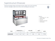 Superstructure Showcase GEA  GS-850-VBF Showcase Pendingin