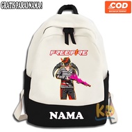Freefire Elite Character Children's Backpack Cees Gank Striped Shirt - Freefire Elite Cees Gank Chil