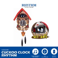 RHYTHM นาฬิกากุ๊กกู Cuckoo Clock มีนกคู่ 2ตัว ออกมาร้องบอกเวลาทุกชั่วโมง ผลิตจากญี่ปุ่น Model : 4MJ4