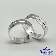 Unisilver 925 Wedding Band Ring (WR137-1001)