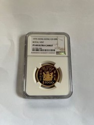 售1975年香港英女皇精裝金幣