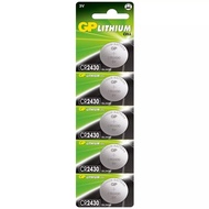 GP CR2430 3V Lithium Coin Battery 5pcs Pack