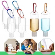 5Pcs Keychain Empty Hand Sanitizer Bottles 50ml Portable Keychain Travel Bottles, Empty Squeeze Plas