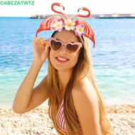CABEZATWTZ Hawaiian Party Headband, Pineapple Flamingo Party Props Hairband, Funny Headwear Hairband