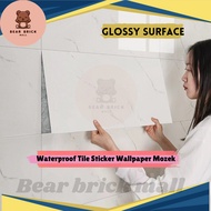 Kitchen Wall Sticker Wall Paper Dinding Bathroom Wallpaper Waterproof Tile Sticker Wallpaper Mozek T