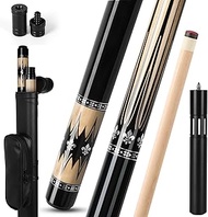 IIQ Pool Stick Cue Pool Cues Canadian Maple Wood 58 inches Single Billiard Stick with 9 inches Exten