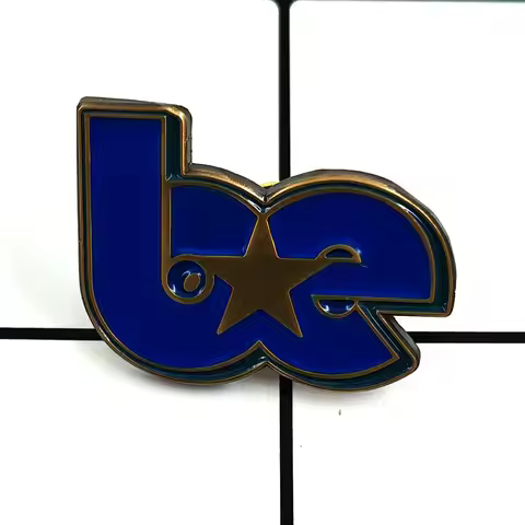 Billie Eilish Personal Identification Brooch Singer Themed Blue Letter Badge Music Enthusiasts Colle