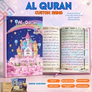 Al Quran Custom Name A5 HardCover | Full Color Tajweed Color Translation Non-Translated/