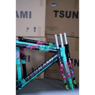 Tsunami SNM300 SNM 300 2022 New Livery Frameset Frame Set Single Speed Fixie Fixed Gear Track Bike Bicycle