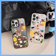 Cute Cartoon Pattern iPhone Case, Bright Colors iP 11/12/13/14/15/16/17/Plus/Pro/Max/XR/XS