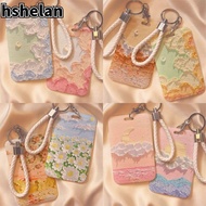 HSHELAN Business Card Holder, Plastic Credit Card Holders, Cute Bus Card Cover  Women Men