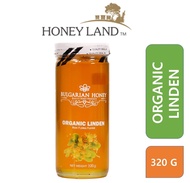 Bulgarian Organic Linden Honey 320g - Pure Lebah Honey in Glass Bottle