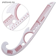 PIQTI Multi-function Plastic French Curve Sewing Ruler Easy Curve Ruler for Knitters ,