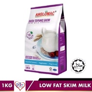 NEW ANGLOMAC Low Fat Skim Milk 1KG /Susu Tepung Skim Rendah Lemak (Exp : 02/2025) Halal/100 New Zeal