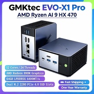 GMKtec EVO-X1 Pro Mini PC AMD Ryzen AI 9 HX 470 12C/24T Radeon 890M Graphics 64GB LPDDR5X 6400 Dual 