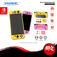 DOBE Nintendo Switch OLED Pink 8 In 1 Protective Case Kit - Kirby / Thunder Lightning Edition