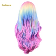 Colorful Rainbow Wig European & American Cosplay Wig Ghost Festival Wig in the Fringe Simulation Sca
