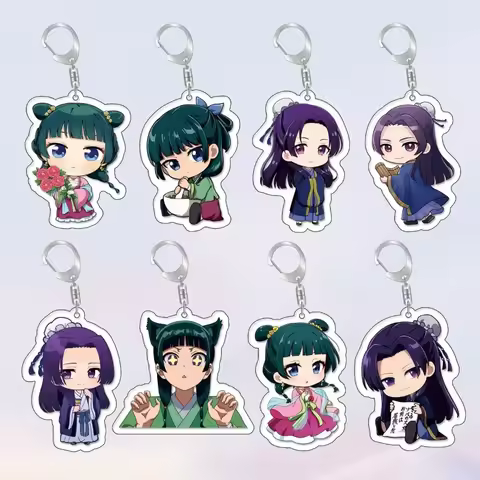 Diy The Apothecary Diaries Maomao Jinshi Acrylic Keychain Anime Peripherals Girl Cute Cartoons Origi
