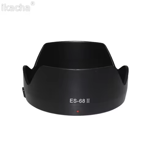 Black ES-68 II ES68 Bayonet Mount Lens Hood For Canon EF 50mm f/1.8 STM Lens Petal Camera