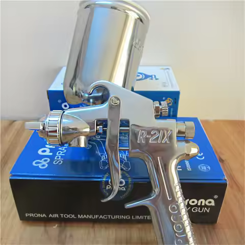 free shipping,Prona R-21X professional car paint spray gun,sunction and gravity feedtype tp choose,1