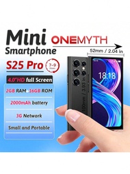 ONEMYTH S25 Pro 3G Mini Smartphone 4.0 Inch HD Full Screen 2000mAh Large Battery 2GB RAM 16GB ROM Li