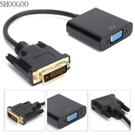 SHOOGOO DVI-D to VGA Adapter, 24+1 to VGA Plug and Play DVI Male to VGA Female Adapter, Professional