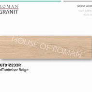 Roman Granit dTanimbar Beige 90x15 (Granit Lantai Motif Kayu) KW1