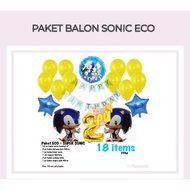 Sonic THE HEDGEHOG Balloon Package / Sonic Birthday Decoration