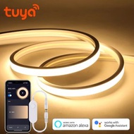 Tuya Smart WiFi APP DC 24V COB Light LED Strip Neon Silica Gel Tape Backlight DIY Home Decoration work with Alexa Google Home