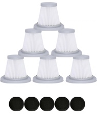 [HCM] Bộ 5 lõi lọc cho máy hút bụi Xiaomi Deerma DX118C DX128C tặng kèm miếng mút chắn bụi