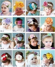 [A442] Baby Hair Accessories Head Flower Headband 3B-1~3B-16