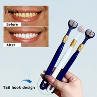 Gentle on Gums Toothbrush Multi-angle Cleaning Toothbrush 3-in-1 Tongue Scraper Toothbrush Set for D