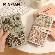 MIN-TAN Women Wallets, PU Leather Multi-Function Card Holder, Portable Waterproof Large Capacity 96 
