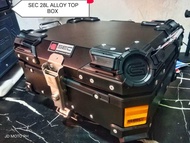 SEC HEXALITE MUJI 28L ALLOY TOP BOX with FREEBIES