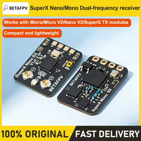 BETAFPV SuperX ELRS Gemini Xross Receiver Nano Dual-Band 2.4G+915MHz/868MHz LR1121 Mono ExpressLRS R