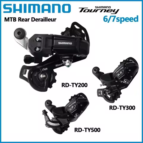 SHIMANO TOURNEY TY200 TY300 TY500 Rear Derailleur 6Speed 7Speed Medium Cage TY200 RD TY300/TY500 Lon
