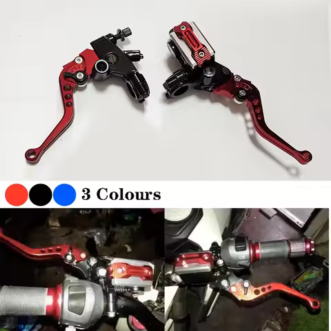 Universal Motorcycle 7/8" 22mm Hydraulic Brake Clutch Master Cylinder Reservoir Lever For KXF CRF YZ