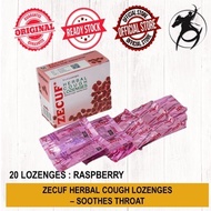 ZECUF HERBAL COUGH LOZENGES (UBAT SAKIT TEKAK) RASBERRY