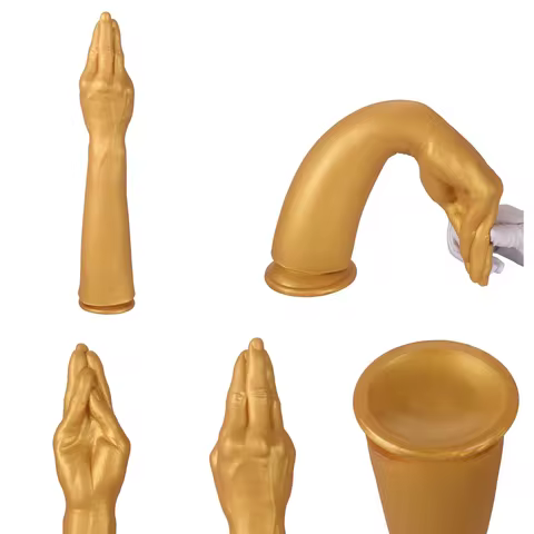 New Strong suction cup hand buttock anal plug large silicone long fist vaginal dilator big fist anal